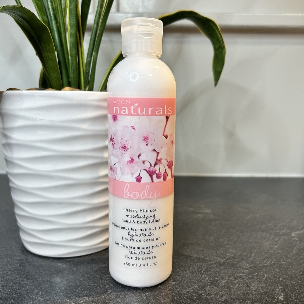 Avon Naturals Cherry Blossom Body Lotion Full Size 8.4 oz Discontinued SEALED - Picture 1 of 7